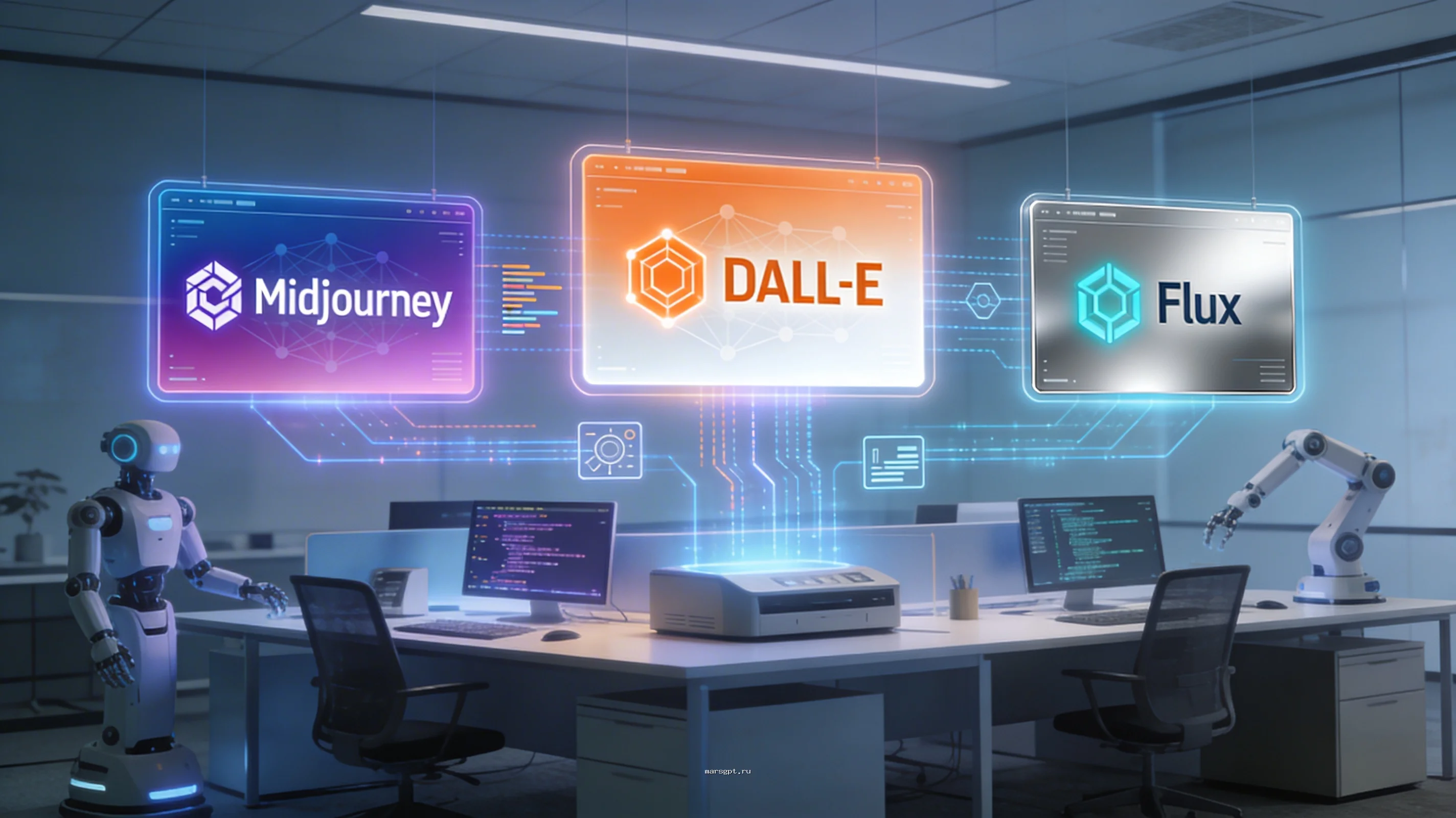 Midjourney vs DALL-E vs Flux: какую нейросеть выбрать для генерации картинок?