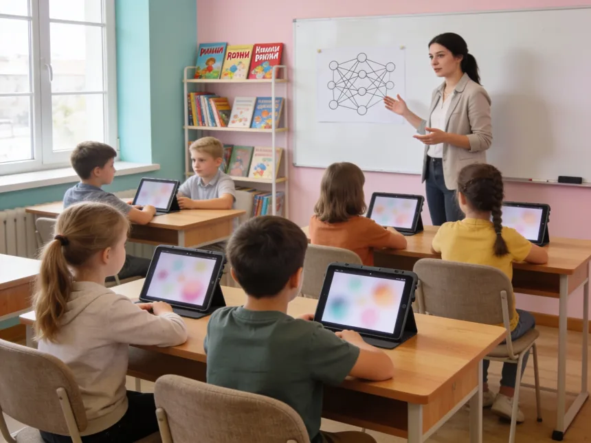 Подробный план урока для детей 8-10 лет. Как объяснить работу ИИ без сложных терминов, провести практику в парах.